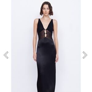 Bec & Bridge Black Midi Dress